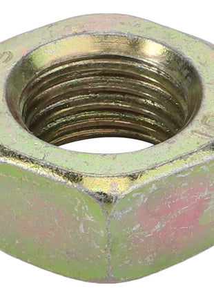 Close-up of the hexagonal AGCO metal nut, identified as BOLT - D46150602, with a threaded interior. No current product description information is available.