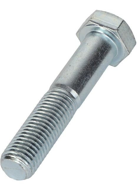 A robust AGCO screw, model AL5002159, featuring a threaded shaft and hexagonal head, captured at an angle against a crisp white background.