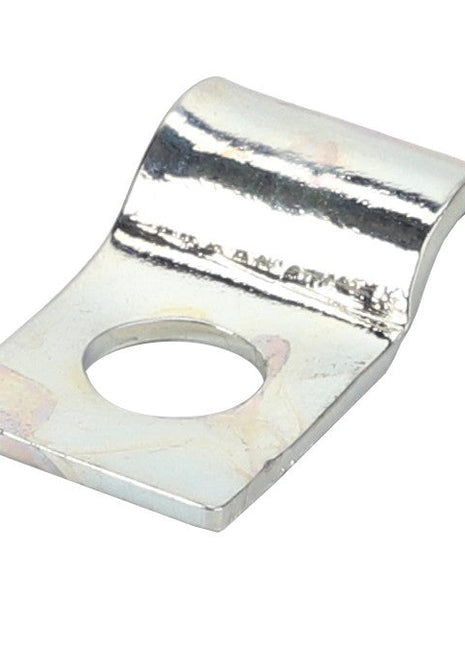 The AGCO CLIP - D43008900 is a metal clip with a rectangular base, featuring a central hole and a curved top section. There is no current product description information available.