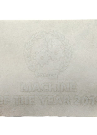 A product named AGCO | Decal - Acx2498600 features an engraved plaque displaying "MACHINE OF THE YEAR 2019" beneath a gear and laurel design. No current product description information is available.