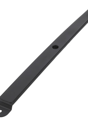 The AGCO | Envelope - Acw0119000 by AGCO is a sleek black metal bar with rounded ends and a hole in the center, designed to function as an efficient mounting or support bracket.