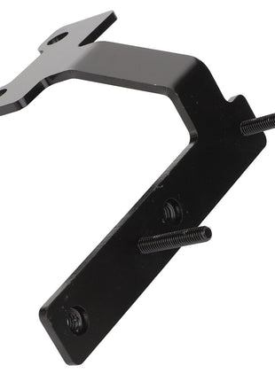 The AGCO | Support - Acw0287990 is a black metal bracket featuring two fixed screws and four holes for mounting. Currently, no additional product description information is available.