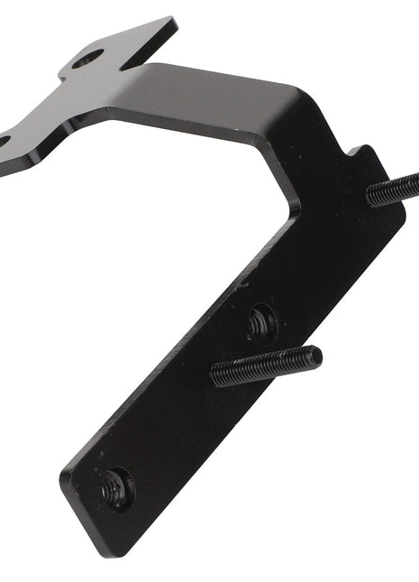 The AGCO | Support - Acw0287990 is a black metal bracket featuring two fixed screws and four holes for mounting. Currently, no additional product description information is available.