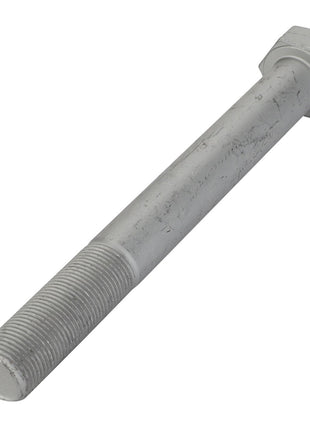 The AGCO | Hex Cap Screw - La15990531, a metallic hex bolt with a threaded shaft, is displayed against a clean, white background.