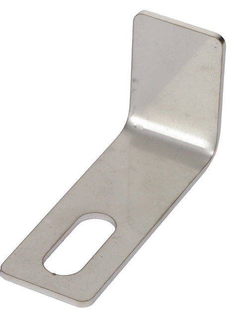 A metal bracket with a right-angle bend and a slotted hole at one end, known as the AGCO | Square - Acw8576210, is manufactured by AGCO. No current product description information is available.