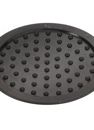 The AGCO | Bottom - Acw0725810 by AGCO is a round black rubber pad featuring a raised dot pattern throughout the surface, with no current product description information available.