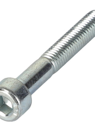 An AGCO HEX SOCKET SCREW - AL5004003 featuring a silver finish and a precisely threaded shaft.