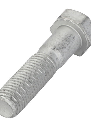 Discover the AGCO Hexagonal Head Bolt - Acp0703350: Featuring a close-up view of its metallic threaded shaft and hexagonal head, this image showcases the bolt from an angled perspective.
