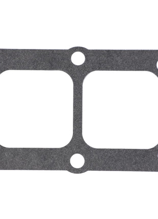 The AGCO | Gasket - Acw5174780, a rectangular gasket with rounded corners and six holes evenly spaced along its edges, offers reliable performance for various applications.