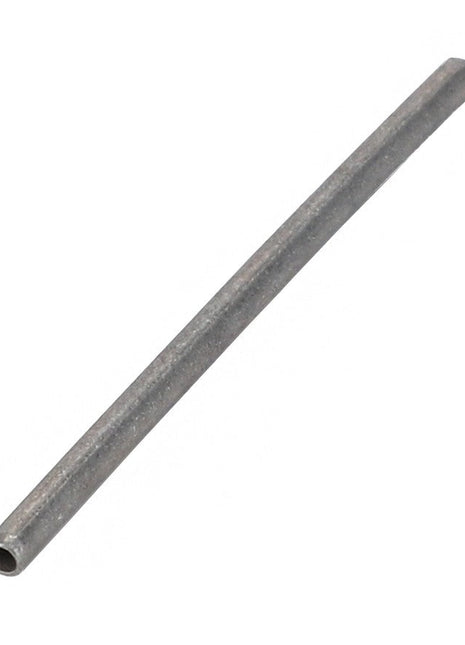 A close-up image of a single AGCO Slotted Spring Pin - Acw0652830. The cylindrical, hollow tube features a visible opening at one end, set against a plain white background.