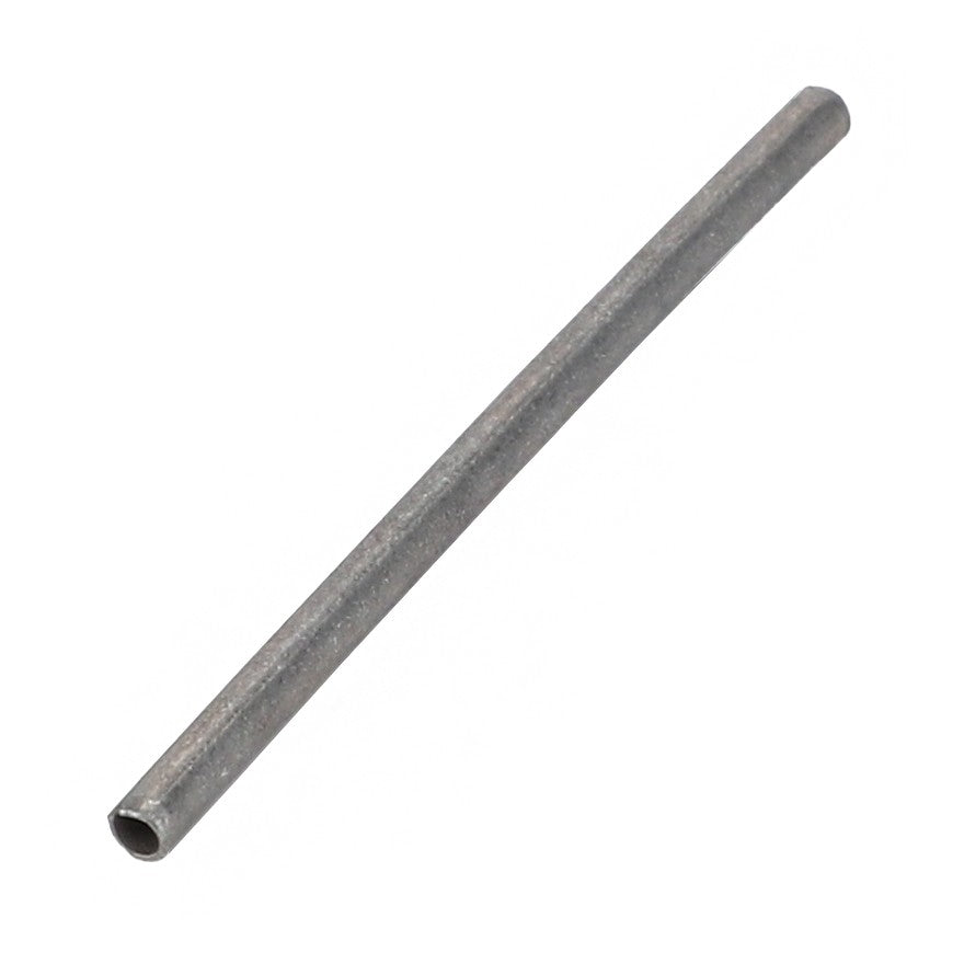 A close-up image of a single AGCO Slotted Spring Pin - Acw0652830. The cylindrical, hollow tube features a visible opening at one end, set against a plain white background.