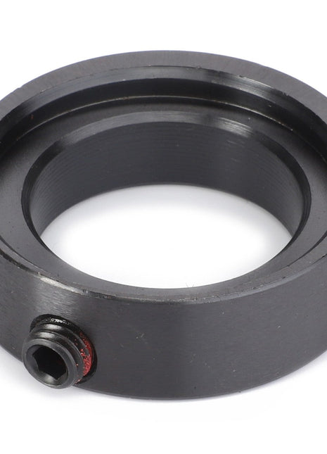 Introducing the AGCO | Locking Collar - Acw1460930, a cylindrical metal component with a small screw on its side, designed for mechanical applications to securely position or lock components in place.