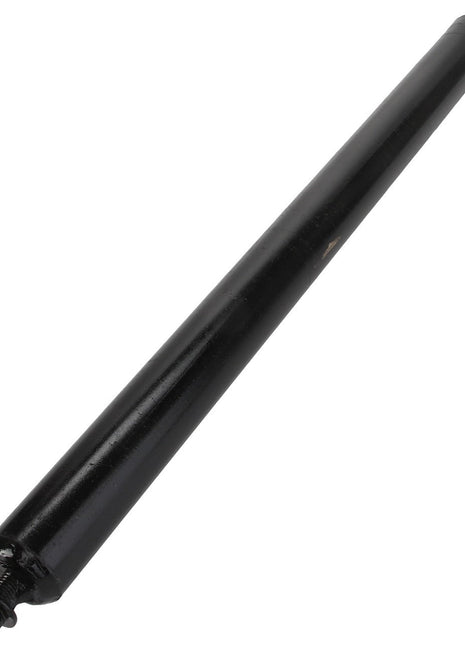Black cylindrical metal rod viewed from an angle, displaying a bolt at one end. Product Name: AGCO | TIE ROD - AL335209 from the brand AGCO.