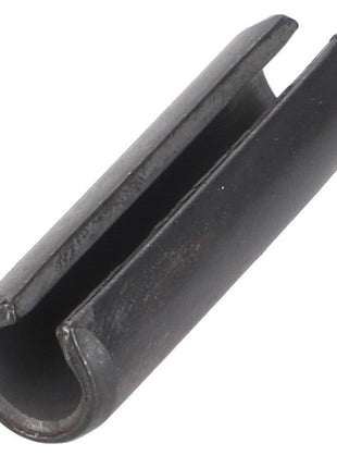 The AGCO Slotted Spring Pin (3006429X1), a cylindrical metal pin with a slit down its length, is used in mechanical assemblies for securing parts together. Currently, there is no product description available in the catalog.