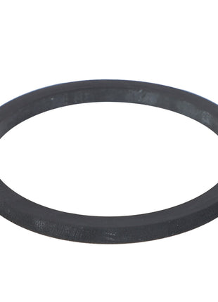 The AGCO | STRAINER SEAL - AG725928 is a black rubber sealing ring with a smooth surface and a circular shape, perfect for use as a replacement part for polypropylene line strainers.