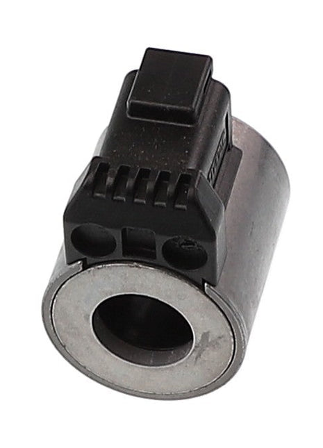 A metal cylindrical electronic solenoid with an attached black plastic connector, sold under the product name AGCO | Coil - Acw3547520 by the brand AGCO. No current product description information is available for this model.