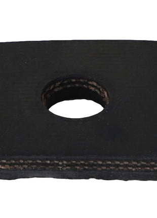 An industrial hardware piece named AGCO | BELT - AG059384 from the brand AGCO, featuring a rectangular black rubber gasket with a central circular hole and slightly textured edges. No further product description is currently available.