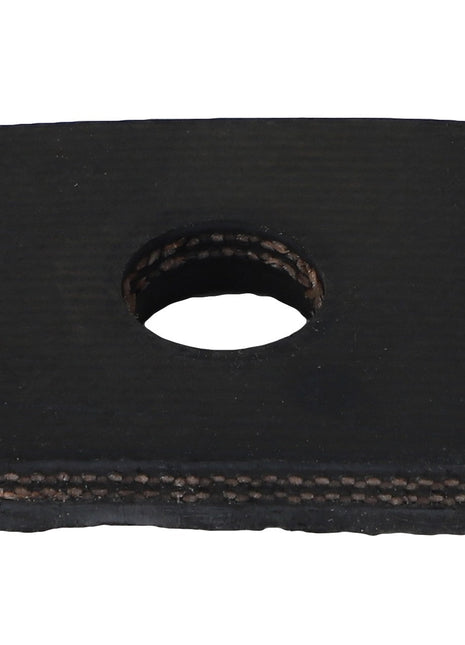 An industrial hardware piece named AGCO | BELT - AG059384 from the brand AGCO, featuring a rectangular black rubber gasket with a central circular hole and slightly textured edges. No further product description is currently available.