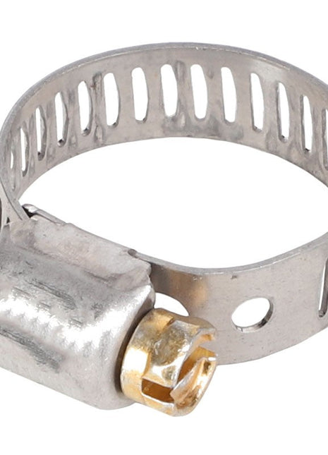 Introducing the AGCO | HOSE CLAMP - AG561366 by AGCO, a durable metal hose clamp featuring a reliable tightening screw mechanism.