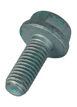 The AGCO Hex Flange Capscrew - F530200210140 is a cylindrical metal bolt featuring a hexagonal head and partial threading. Additional details are not available at this time.