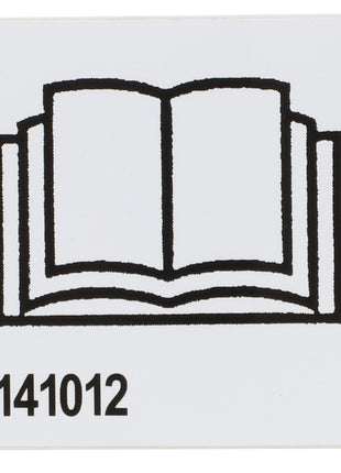 An icon of an open book with two additional books behind it, and the number "141012" at the bottom—no keywords could be extracted from this concise product description for the AGCO Decal - Fel141012 by AGCO.