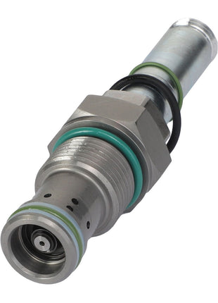 A metal Proportional Valve with multiple green and black O-rings and threaded ends, under the brand AGCO. No current product description information is available. Product Name: AGCO | Proportional Valve - Acw4970840.