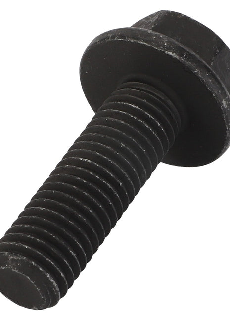 A close-up of an AGCO Slotted Hex Flange Head Screw (model Acw4733070) with coarse threading, shown against a plain white background.