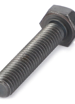A close-up image of the AGCO Hex Cap Screw - Va020754, featuring a threaded shaft and hexagonal head. The screw is metallic with a dark finish, and currently, no product description is available for this item.