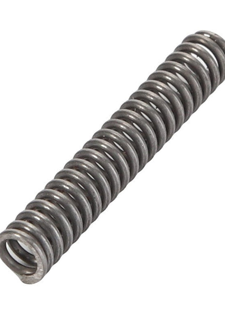 A close-up image of the AGCO | SPRING - AG712499, a metal compression spring from the renowned brand AGCO.