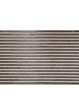 The AGCO Oil Cooler, model Acw023908A, features an oil-to-air type cooling system with a rectangular heat exchanger, ribbed rows of fins, and is equipped with two mounting brackets to ensure accurate lubrication and optimal oil temperature management.