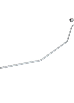 The AGCO Brake Pipe - Acw1739550 is a metal fuel line that features two connectors at each end and includes multiple bends along its length. No current product description provided.