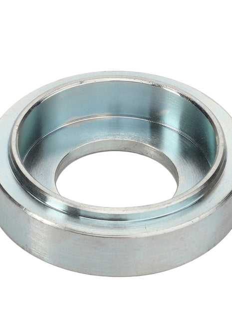 The product description for the AGCO Washer - Acp0295090, a metal washer with a hollow center and raised edges typically used in mechanical assemblies, is currently unavailable.