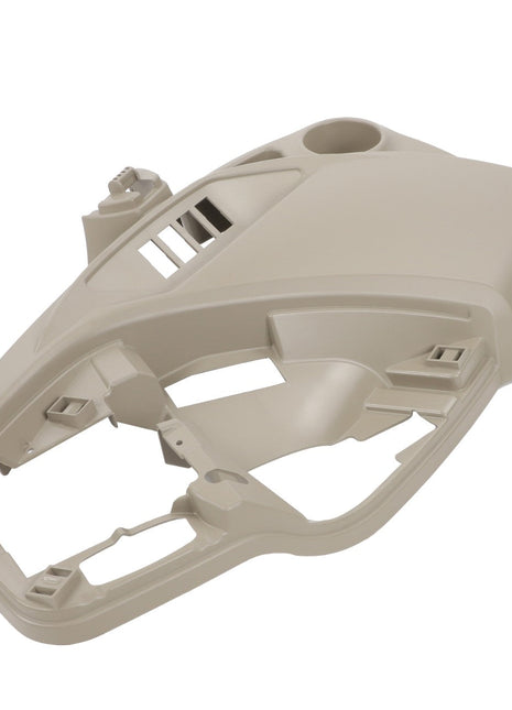 The AGCO | Envelope - Acw015018C, a beige plastic dashboard cover featuring multiple cutouts, is designed to fit various controls and components. No current product description available.