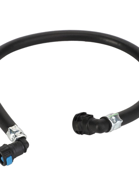 Introducing the AGCO | Fuel Hose - Acw6658840 by AGCO: a black, flexible hose equipped with connectors at both ends, specifically designed for use in automotive or mechanical systems. Currently, additional product description information is unavailable.