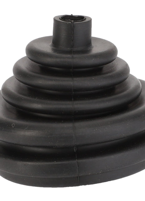 A black rubber accordion-style dust cover with a cylindrical opening at the top, marketed as the AGCO | BELLOWS - D46100688 by the brand AGCO. No current product description information is available.