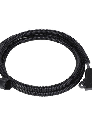 Introducing the AGCO | SENSOR - ACP0428080: A coiled black wire with connectors on both ends, designed for reliable electrical connections or automotive applications. For additional details or inquiries, please reach out to our support team.