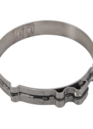 A close-up view of the AGCO | CLAMP - ATV0423-393, highlighting its circular shape and efficient clasping mechanism.