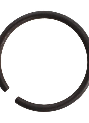 The AGCO Retaining Ring - 3002195X1 is a black metal retaining ring with an open end, forming a near-complete circle; no current product description available.