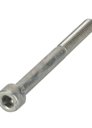 A silver AGCO Hex Socket Head Capscrew with a partially threaded shaft, model number 3008596X1, placed on a white background. No current product description available.