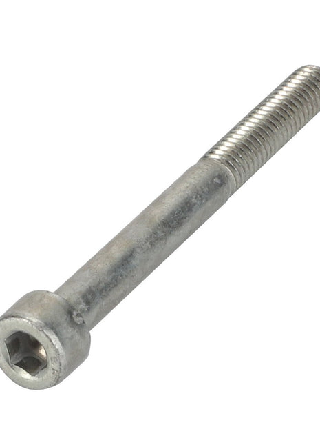 A silver AGCO Hex Socket Head Capscrew with a partially threaded shaft, model number 3008596X1, placed on a white background. No current product description available.