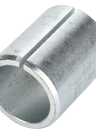 The AGCO Bush, Ball End, Top Link (Acp0522930), a cylindrical spacer from AGCO's hitch and linkage components, features a slit along one side.