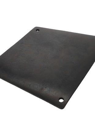 The AGCO Floor Cover - Acw4181270 is a black metal square plate with four holes, one at each corner. No current product description information is available.