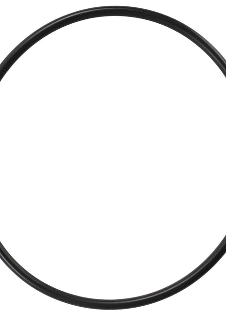 The AGCO | O-RING - F743300021610, a sleek black rubber O-ring set against a pristine white background, showcases its robust and minimalist design.