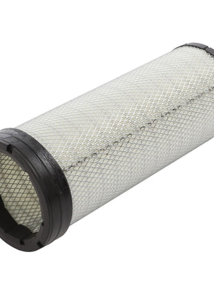 The AGCO | Engine Air Filter - Acw2111290 features a cylindrical shape with a metal mesh exterior and black rubber ends, designed for optimal engine protection and filtration efficiency.