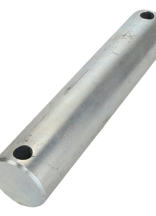 The AGCO | Pin - Acp0018050 is a meticulously crafted cylindrical metal rod, featuring precision-drilled holes at both ends.