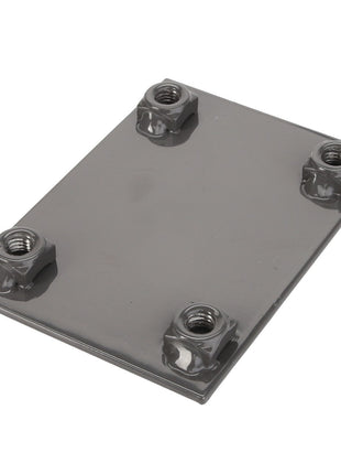 A rectangular metal plate branded as AGCO, with the model number D28485188, featuring four hexagonal nuts welded onto each corner. No additional product description information is available at this time.