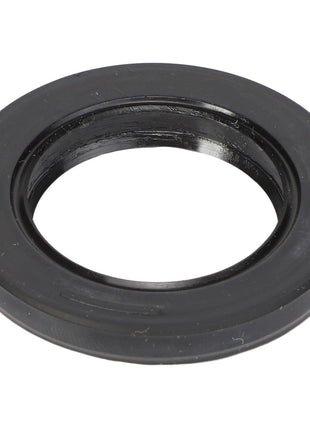 The AGCO | SEAL - AG715839 is a durable black rubber gasket featuring a round shape and a central hole, crafted from high-quality materials specifically for AGCO equipment.