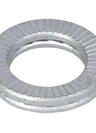 The AGCO Lock Washer - Acw0988390 is a circular metal lock washer with a ridged surface. No additional product description information is available.