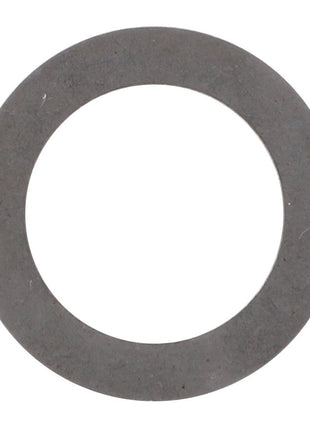 Image of a flat, circular metal washer with a large central hole. Product: AGCO | SHIM - D41652602 from the brand AGCO.