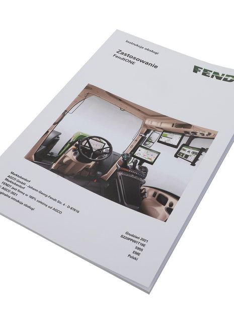 A catalog titled "AGCO | Operator's Manual - S220Pp001T18E" featuring an image of a tractor's control cabin on the cover, published by the renowned brand AGCO.